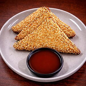 Prawn Toast with Sesame (3pcs)